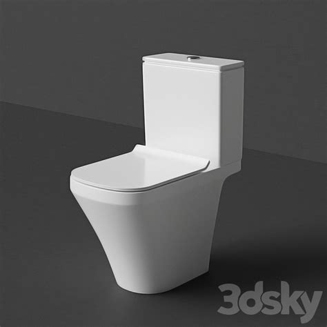 Duravit DuraStyle Toilet Toilet And Bidet 3D Model