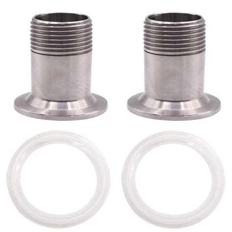 Buy DERNORD 2 Pack Sanitary Male Threaded Pipe Fitting To TRI CLAMP