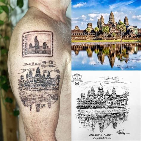 Angkor Wat Tattoo Cabodia Farmtattoostudio Farm Tattoo Tattoo