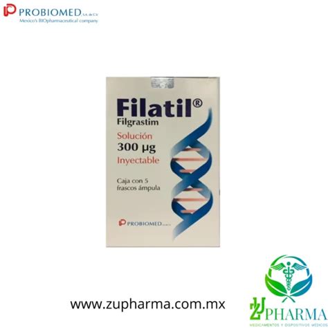 Filatil Filgrastim 300 Mcg Solución Inyectable Caja Con 5 Frascos