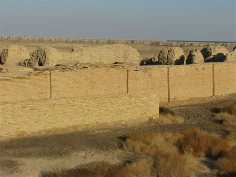 Ur Mesopotamia Irak Detalle De Parte De Las Murallas De La Antigua