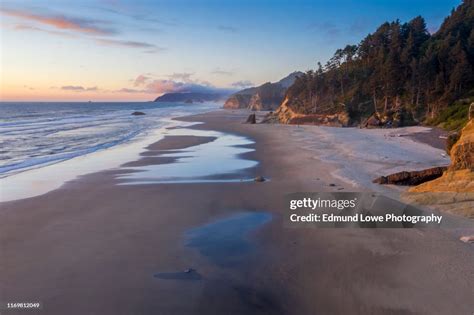 Aerial View Of Arch Cape Oregon High Res Stock Photo Getty Images