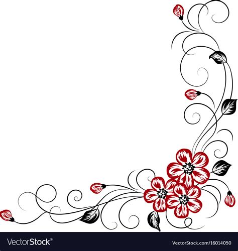 Simple floral background Royalty Free Vector Image