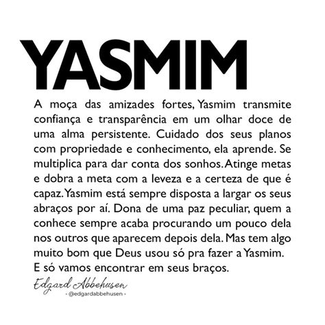 Significado Do Nome Yasmim - Yasmim: Significado e Origem do Nome | Ideias de user para instagram ...