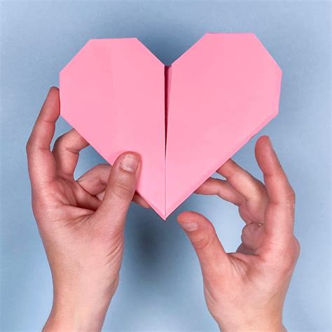 How To Fold A Paper Heart Making An Origami Heart