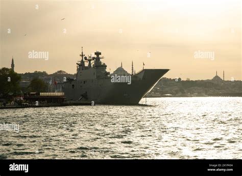 Spanish Navys LHD Juan Carlos I On Board 2 AB212 Helicopters 4 AV 8B