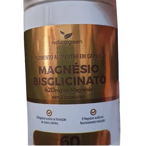 Sidney Oliveira Magn Sio Bisglicinato Naturalgreen C Psulas Mg Em