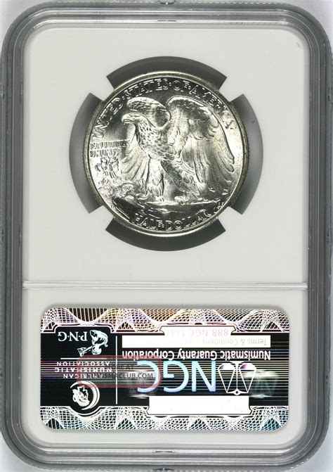 D Walking Liberty Half Dollar C Ngc Ms