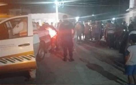 Choque De Motocicletas En Arriaga Deja Una Victima Y Tres Lesionados