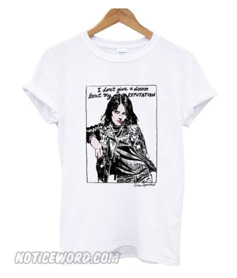 Joan Jett I don't give a damn bout my reputation smooth T-shirt