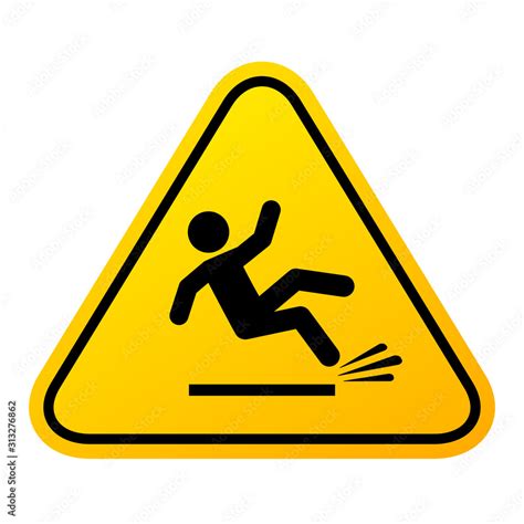 Slippery Floor Sign Stock Vector Adobe Stock