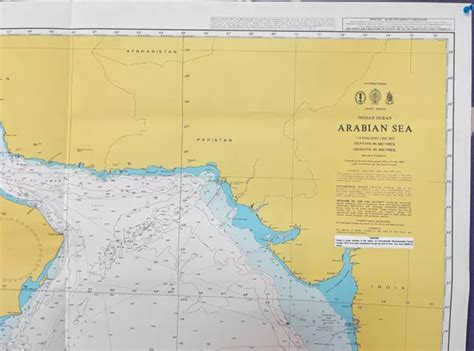 AMIRAUTÉ 4705 INDIEN Océan Arabe Mer Carte Chart Marine Nautique