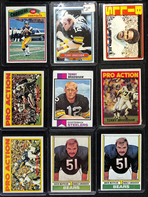 Lot Detail Lot Of Mostly S And S Topps Football Hof And