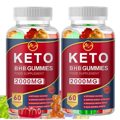 2 Pack Minch Keto Bhb Gummies 2000mg With Mct Oil Apple Cider Vinegar Fat Burner Supply