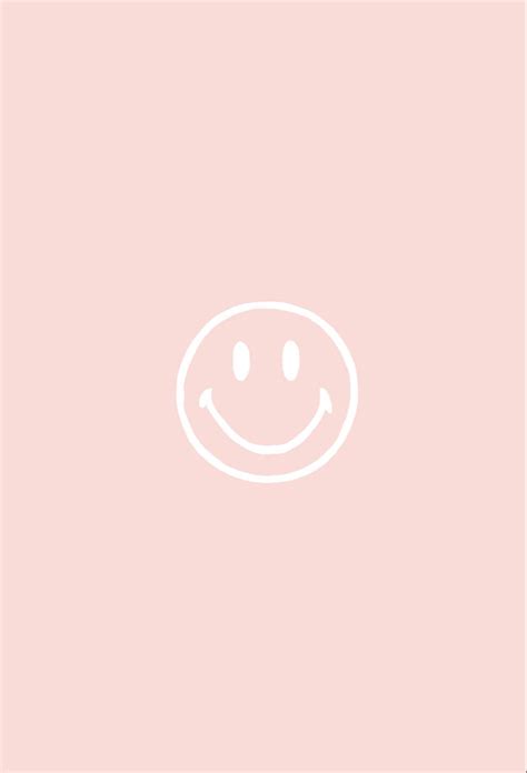 Light Pink Smile App Cover Iphone Wallpaper Quotes Funny Simple