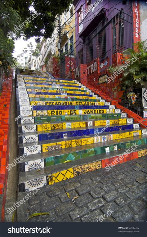 Escadaria Set Worldfamous Stairs Rio De Stock Photo 53932312 Shutterstock