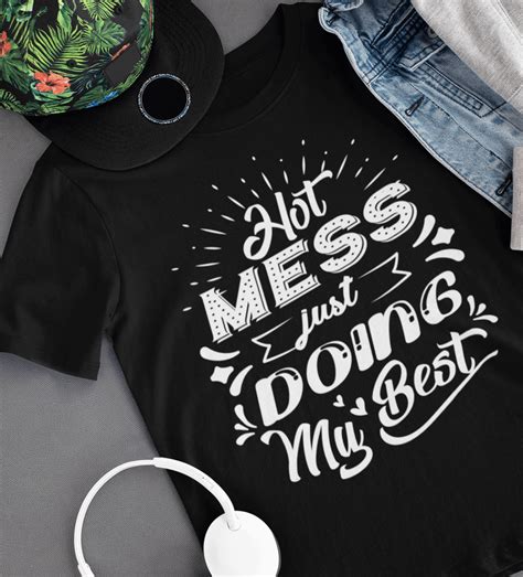 Mom Life Shirt Hot Mess Just Doing My Best Mom Life T Shirt Cubebik