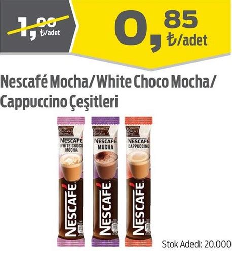 Nescafe Mocha White Choco Mocha Cappuccino E Itleri Ndirimde Market