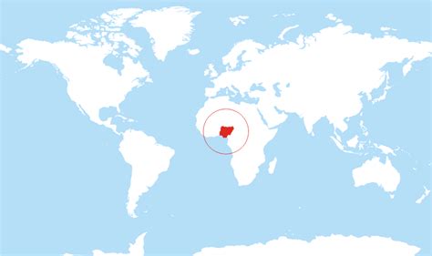 Nigeria World Map Location United States Map