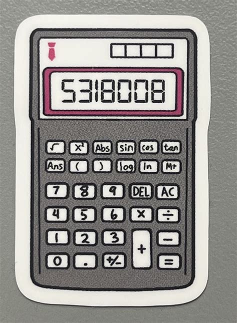 Calculator Sticker Mathsoc