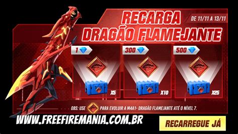 Recarga Free Fire De Novembro Diamantes Por Token Drag O