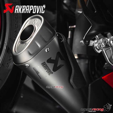 Akrapovic Pair Of Slip On Line Racing Exhaust System Titanium For