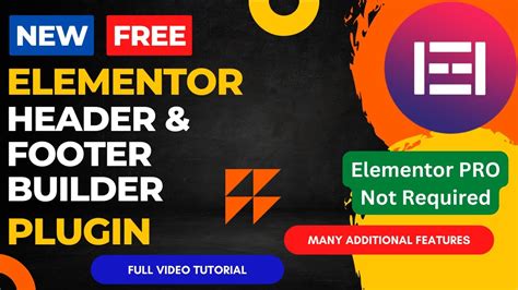 Free Elementor Header Footer Builder Plugin Create Custom Header