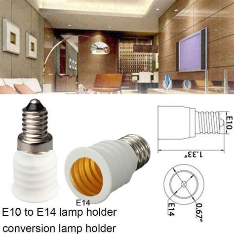 Jual Konverter Fitting Lampu E10 To E14 Base For Lampu LED Candle Pijar