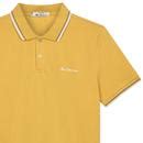 Ben Sherman Mod Tipped Signature Pique Polo Shirt In Sunflower