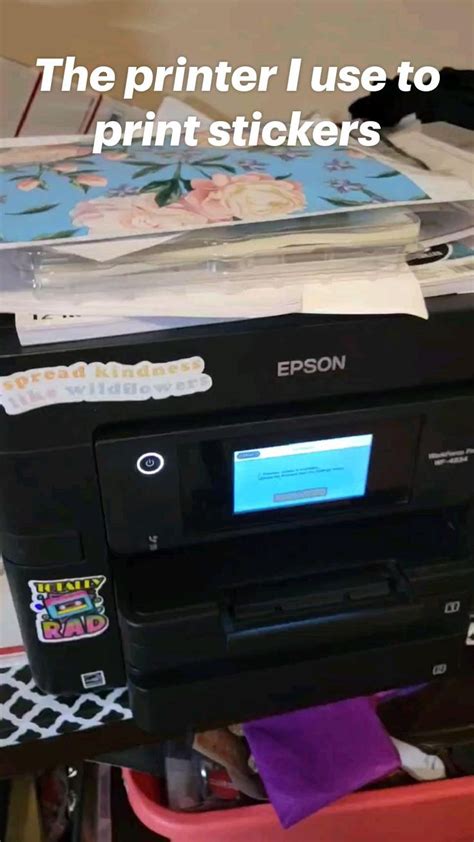 The Printer I Use To Print Stickers Making Stickers Printers Epson Workforce Pro Tools I Use