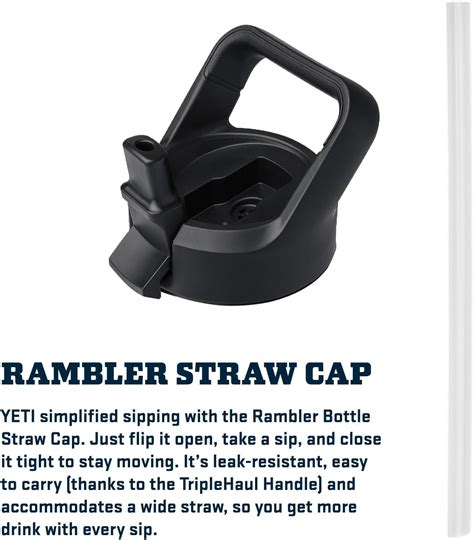 Yeti Rambler 18 Oz Bottle Vacuum Insulated Stainless Steel With Straw