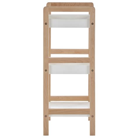 Premier Housewares Tier Birch Wood Bathroom Shelf Wilko