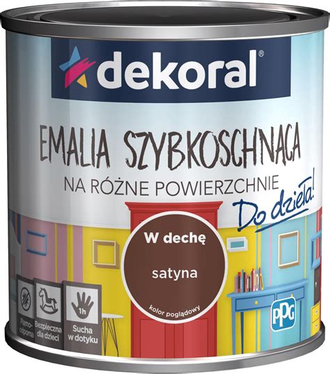 Farba Dekoral Emalia Szybkoschn Ca Do Dzie A Akrylux Plus W Dech L