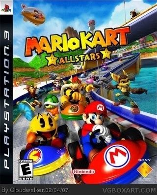 Mario Kart Allstars PlayStation 3 Box Art Cover by Cloudwalker