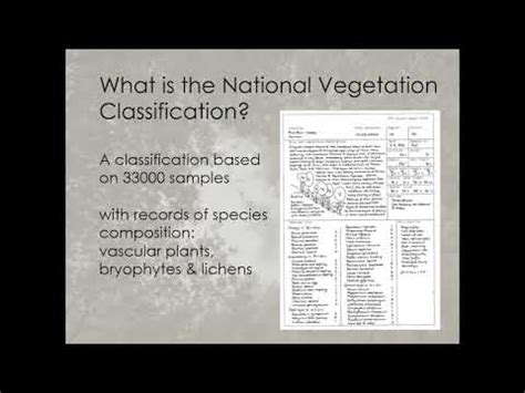 National Vegetation Classification Nvc With John Rodwell Youtube