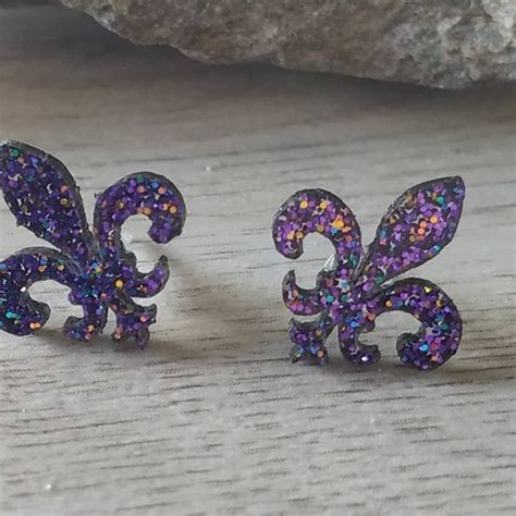 Purple Fleur De Lis Etsy