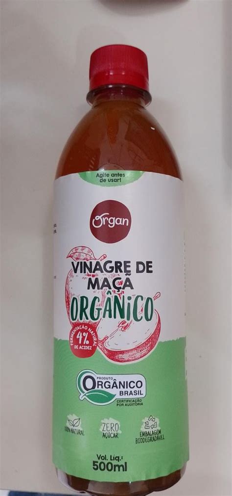 VINAGRE MAÇÃ ORGÂNICO ORGAN 500ML Armazém do Campo Ortigueira