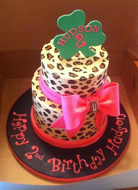 Leopard Print Birthday Cake Decorated Cake By Jenny CakesDecor