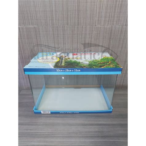 Jual AQUARIUM SUPER CLEAR TANK UK 50X26X30 CM 46 LTR AKUARIUM BENDING