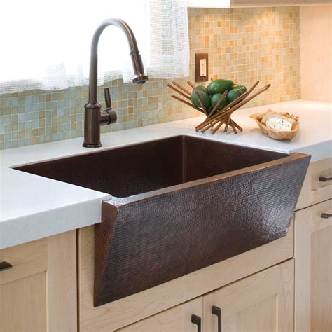 Native Trails Zuma 33" Copper Farmhouse Sink, Antique Copper, CPK290