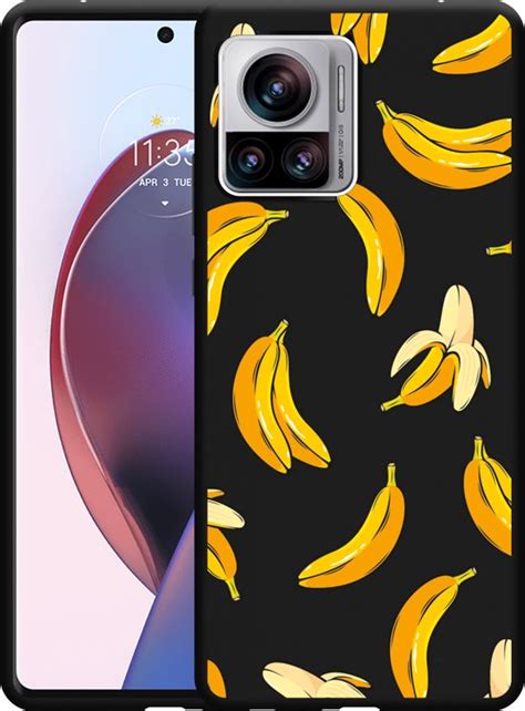 Cazy Hoesje Zwart Geschikt Voor Motorola Edge 30 Ultra Banana Bol