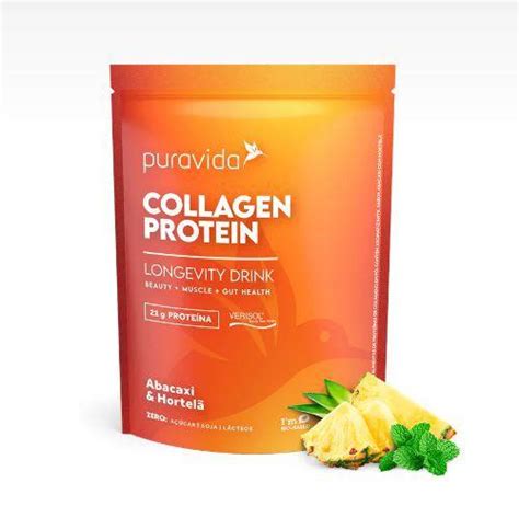 Collagen Protein PuraVida 450g Colágeno Puro HIDROLISADO VERISOL