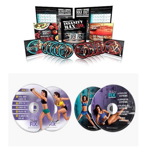 Shaun Ts Insanity Max 30 Workout Kit 21 Day Fix Extreme Dvd Atelier