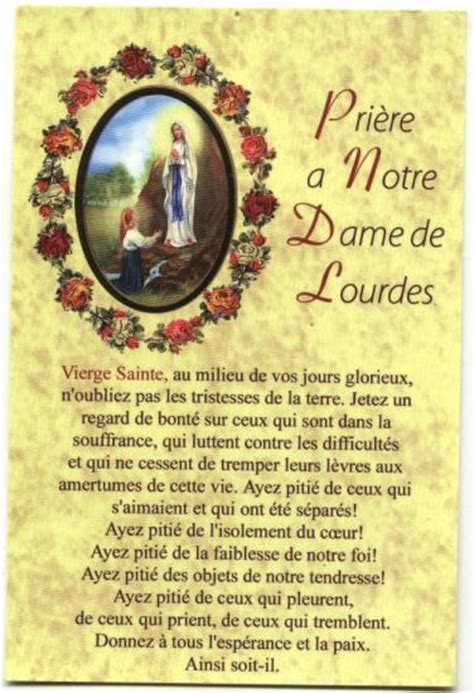 Pri Re Notre Dame De Lourdes