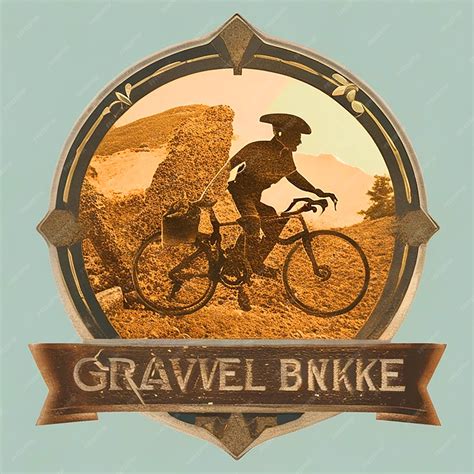 Premium Ai Image Gravel Bike Logo With Archetype Outlaw And Explorer