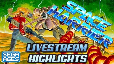 4K SPACE HARRIER Arcade Livestream Highlights Spaceharrier