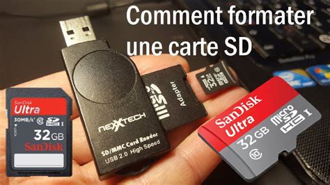 Comment Formater Une Carte Sd Youtube