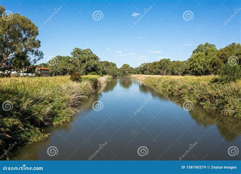 Murrumbidgee River At Narrandera New South Wales Australia Stock