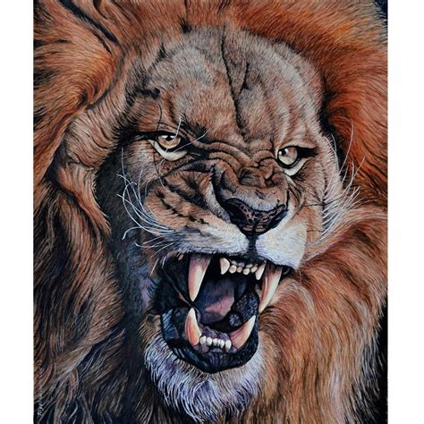 Colorful Lion 5d Diamond Painting Five Diamond