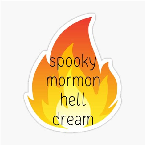 Spooky Mormon Hell Dream Sticker Sticker For Sale By Daniiann Redbubble